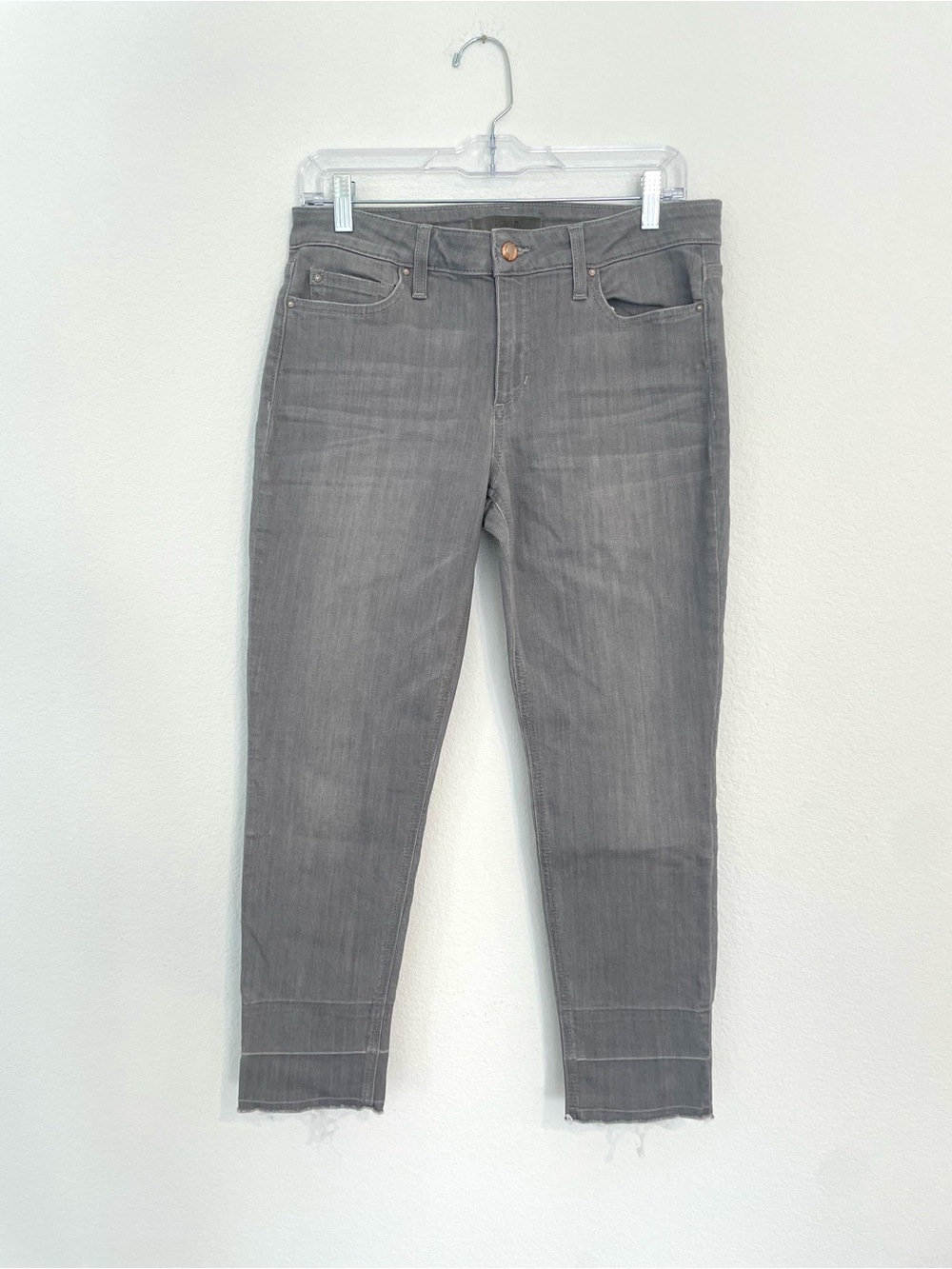 Joe's The Icon Mid Rise Skinny Crop Women's Gray Jeans